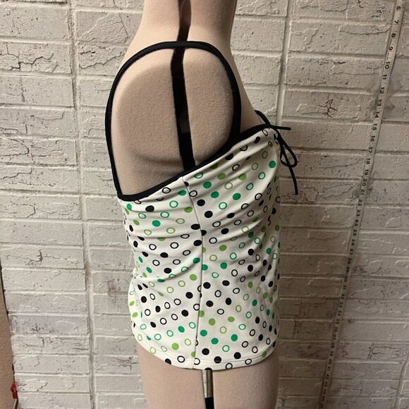 Anne Cole Tankini Swimsuit Top Polka Dot 8 - Picture 5 of 9